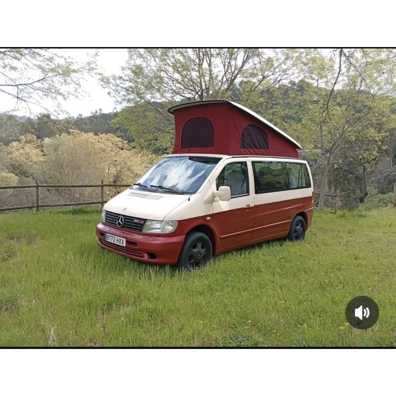 Lona para Teto Elevável Mercedes Vito W638 Westfalia | Impermeável, 3 Janelas, 6 Cores