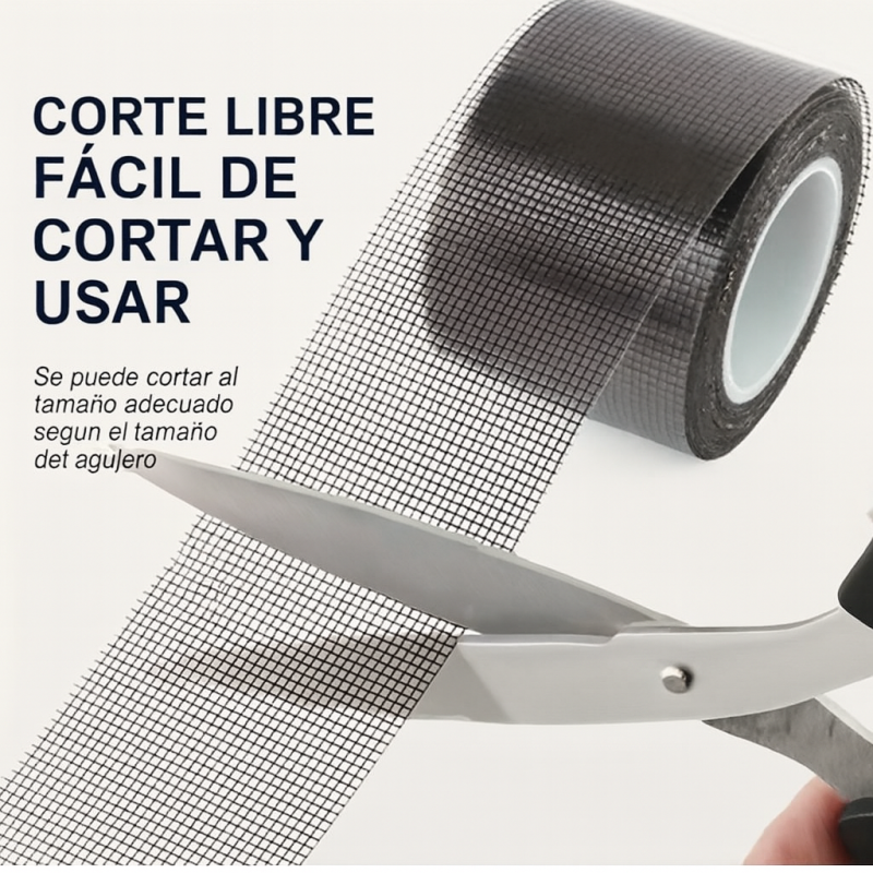 Cinta adhesiva de mosquitera 5cm x 2m