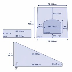 Toile pour toit relevable SCA Mitsubishi L300
